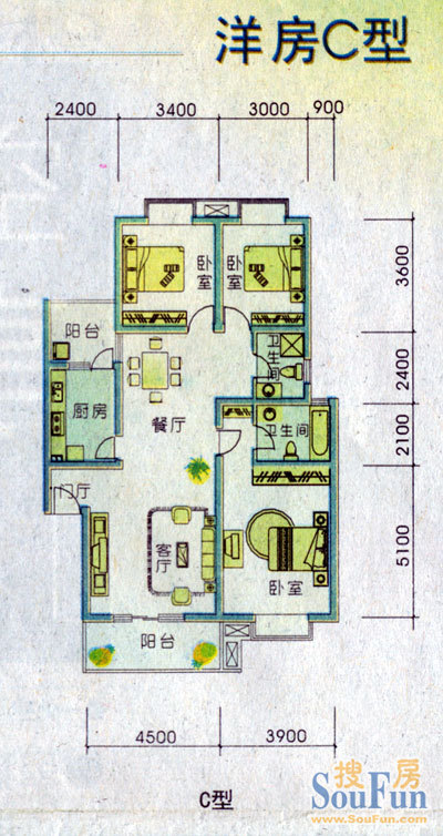 翠拥天地别墅户型图