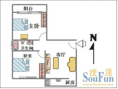 长安粮油食品公司宿舍户型图