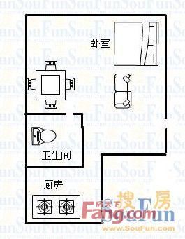 丽舍3米3户型图