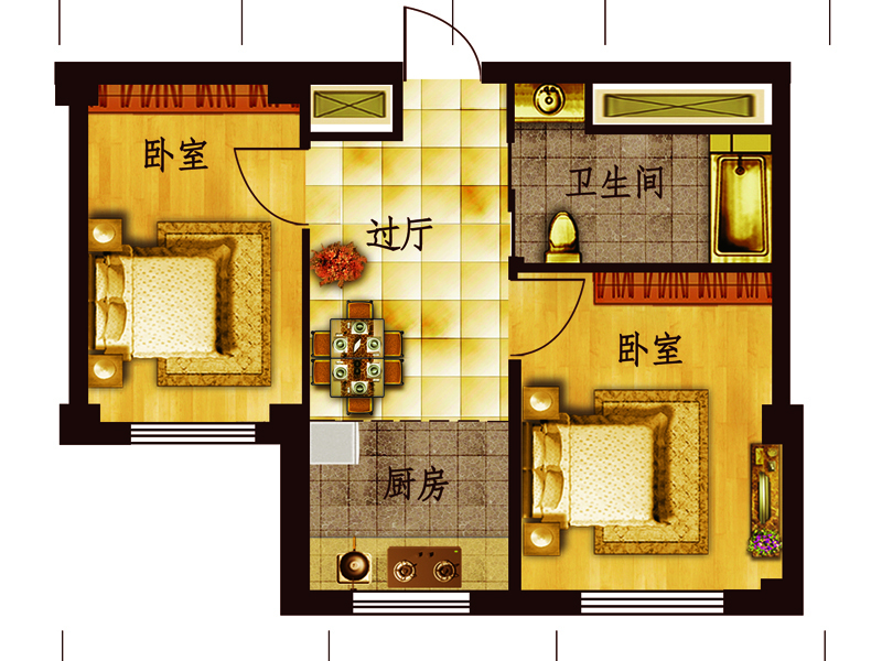 大庆新城枫景户型图图片